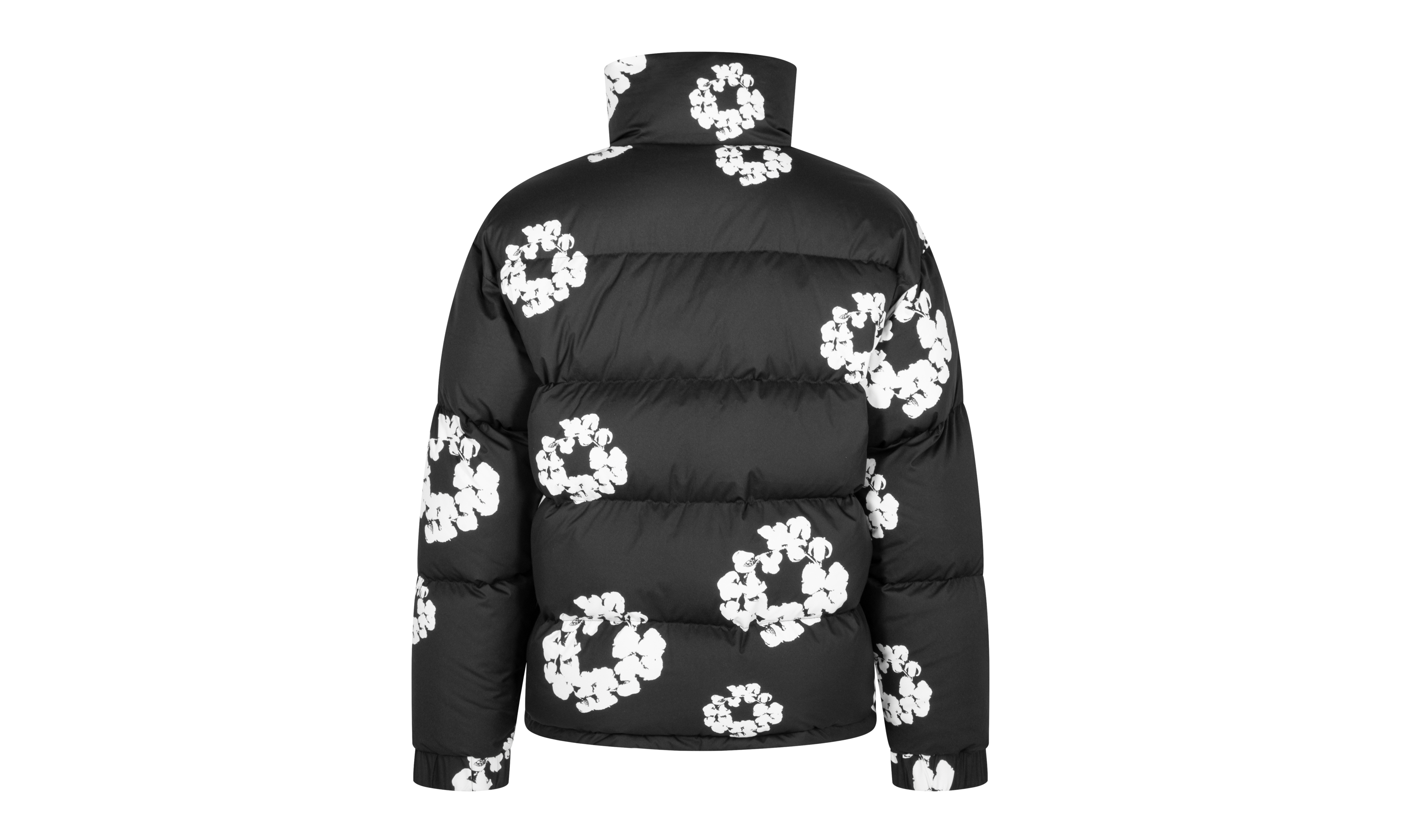 Cotton Wreath Puffer Jacket "Black" DT058
