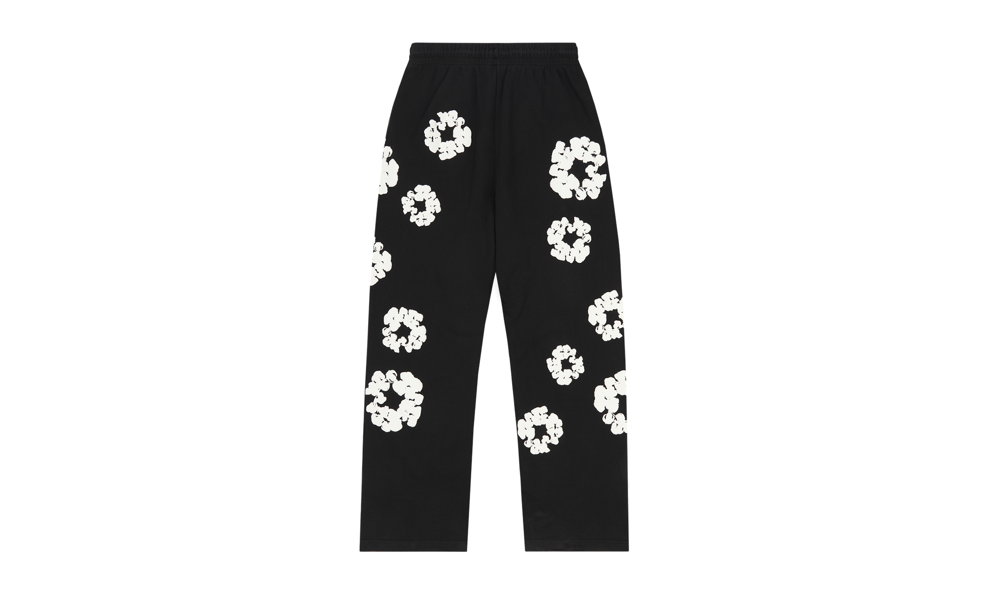 Cotton Wreath Baggy Sweatpants "Black" DT159