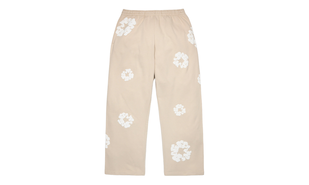 Cotton Wreath Baggy Sweatpants "Cream" DT614