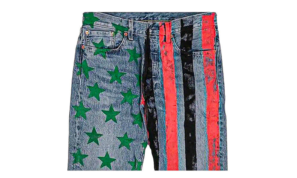 Cactus Plant Flea Market 4th of July Denim Jeans "Blue" DT378