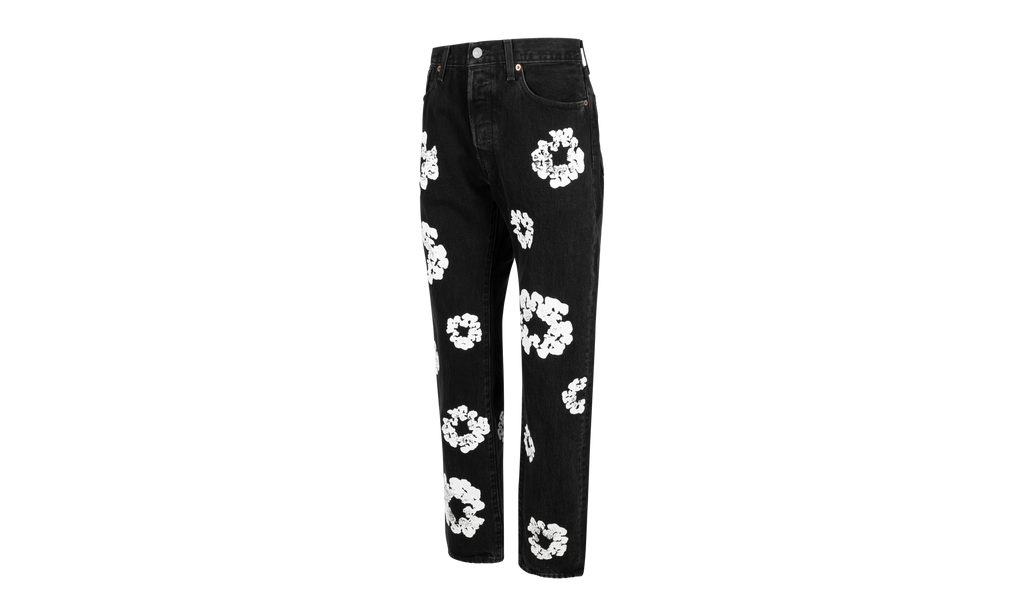 The Cotton Wreath Denim Jeans "Black" DT23