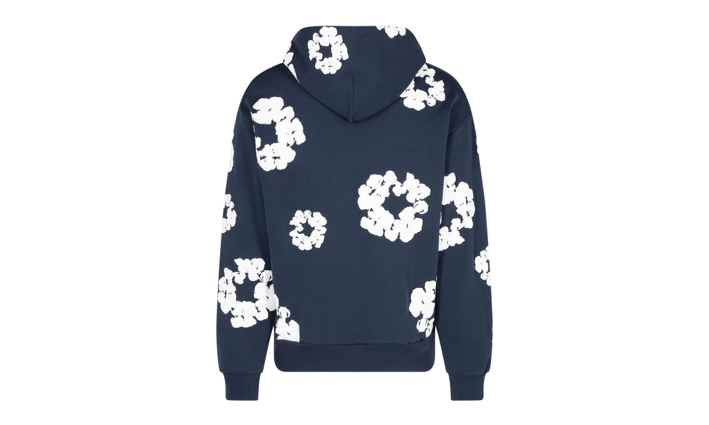 The Cotton Wreath Sweatshirt "Navy" DT022