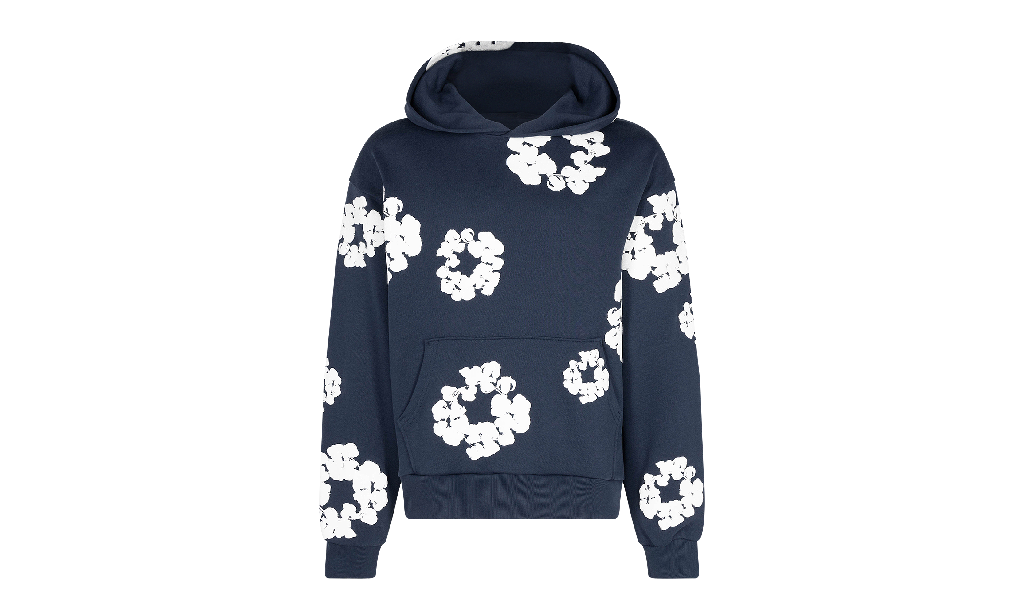 The Cotton Wreath Sweatshirt "Navy" DT022