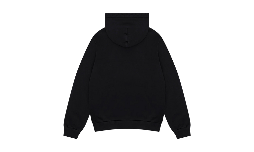 Embroidered Floral Logo Hoodie "Black" DT263