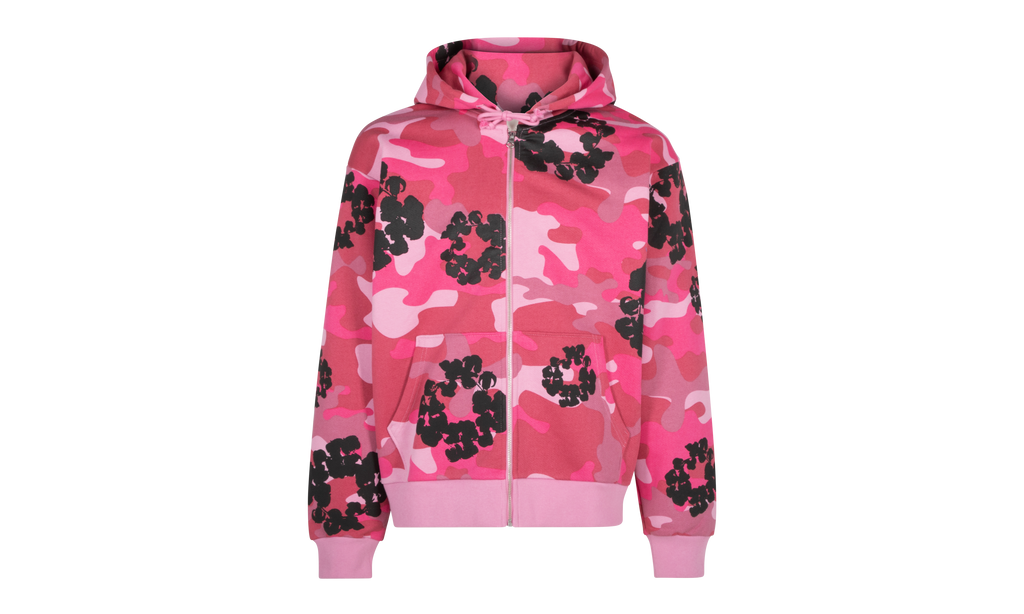 Cotton Wreath Hoodie "Pink Camo" DT061