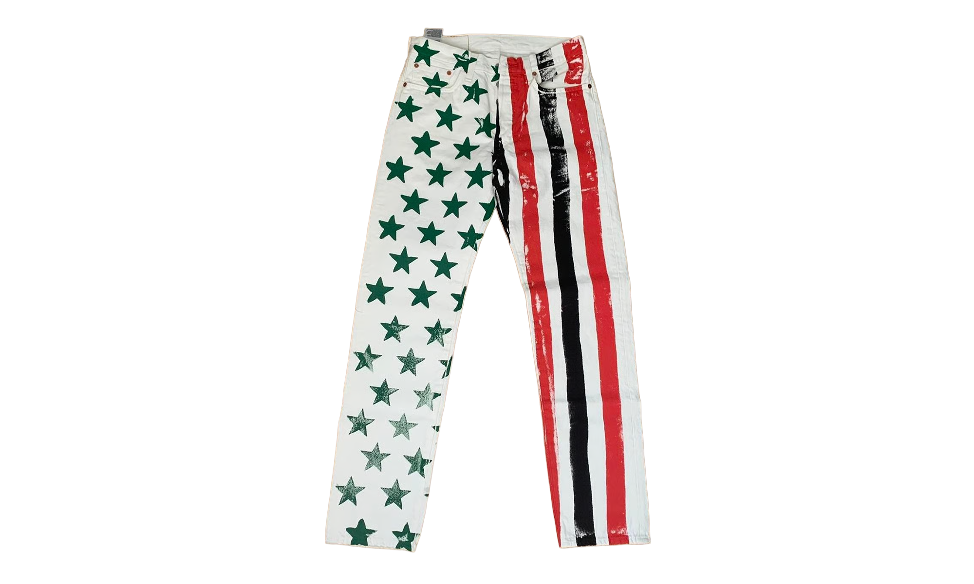 Cactus Plant Flea Market 4th of July Denim Jeans "White" DT320
