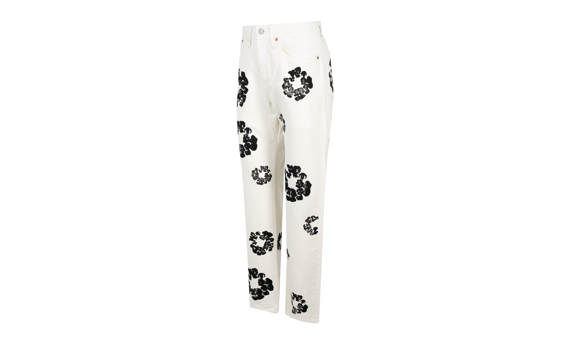 The Cotton Wreath Denim Jeans "White" DT18