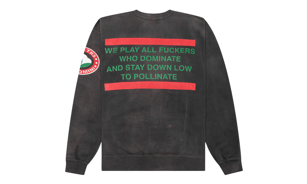 STTRS Logo Crewneck Sweatshirt "Saint Michael - Black" DT363