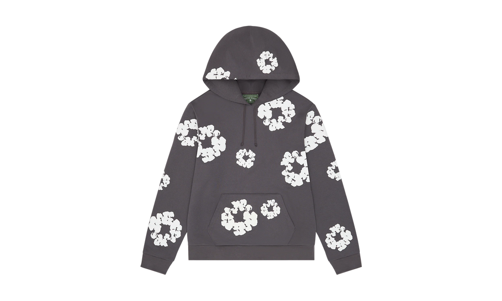 Cotton Wreath Hoodie "Charcoal" DT253