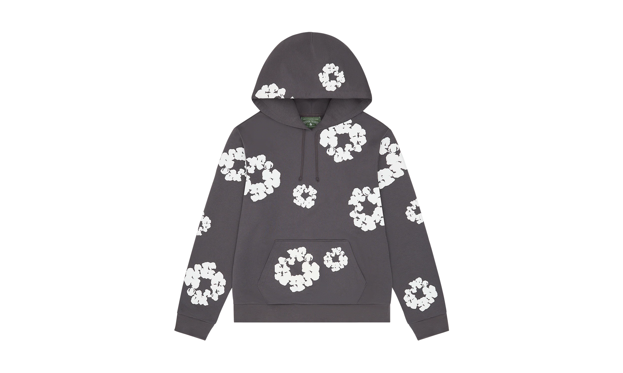 Cotton Wreath Hoodie "Charcoal" DT253