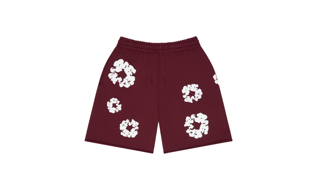 Cotton Wreath Sweatshorts "Burgundy" DT252