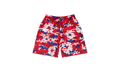 Camo Cotton Wreath Mesh Shorts "Red" DT175
