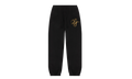 Metallic Gold Script Sweatpants "Black" DT283