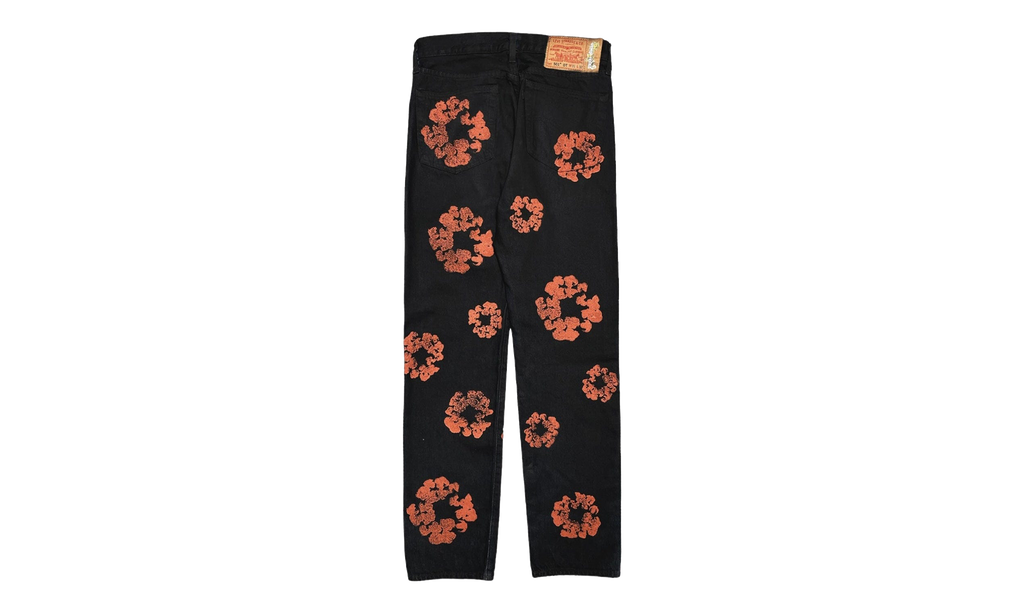 Levi's 501 The Cotton Wreath Logo Jeans "Black / Red / Clay" DT611