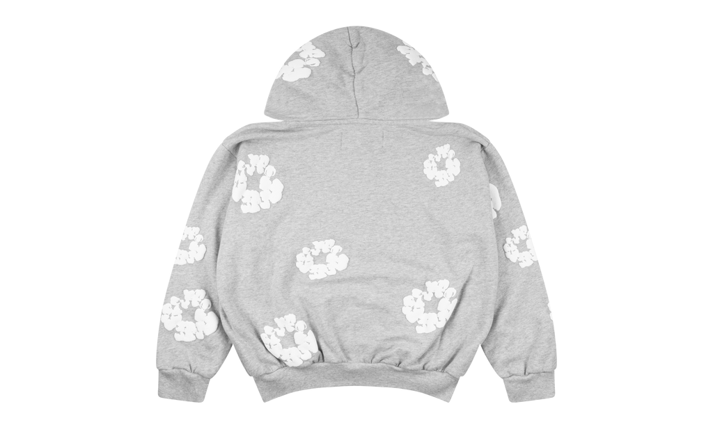 Kids Cotton Wreath Zip Hoodie "Grey" DT147