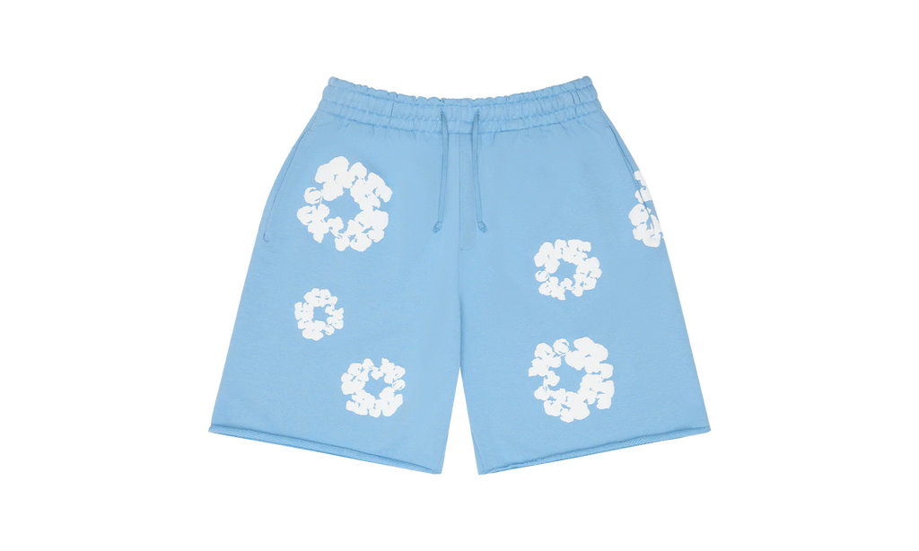 Cotton Wreath Sweatshorts "Light Blue" DT257