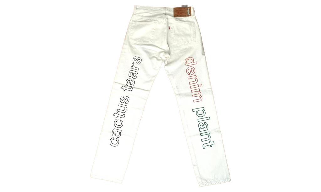 Cactus Plant Flea Market 4th of July Denim Jeans "White" DT320