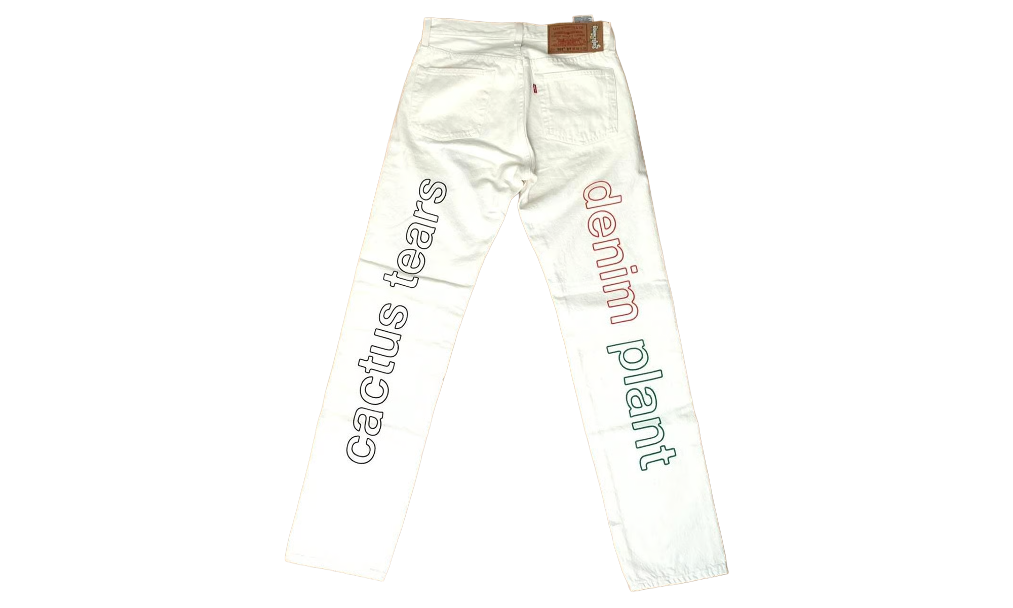 Cactus Plant Flea Market 4th of July Denim Jeans "White" DT320