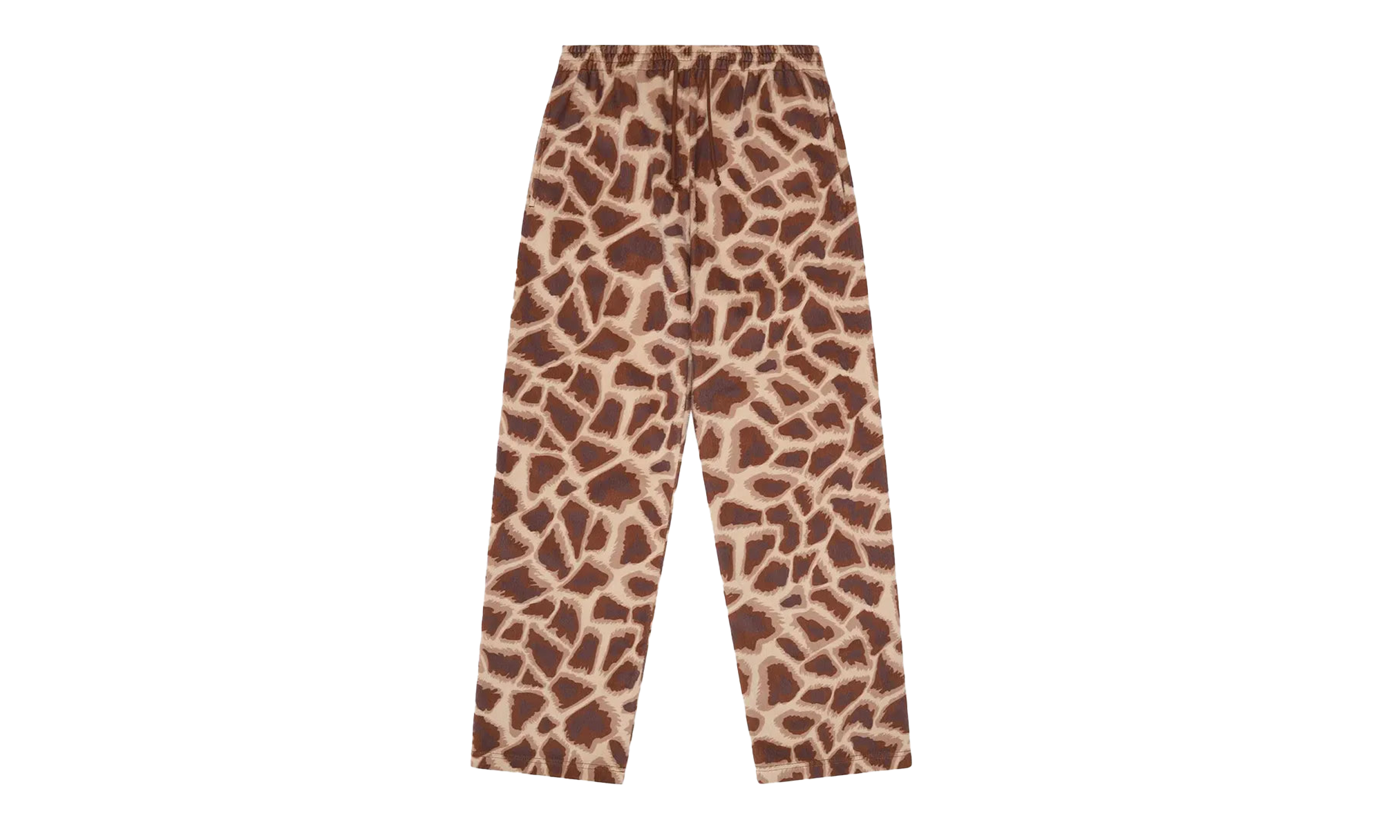 Faux Fur Giraffe Print Sweatpant "Brown" DT540