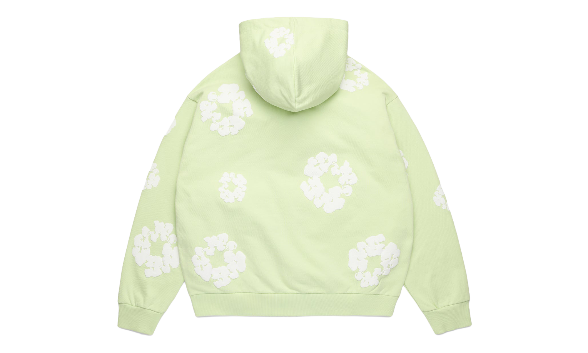 Cotton Wreath Zip Hoodie "Mint" DT616