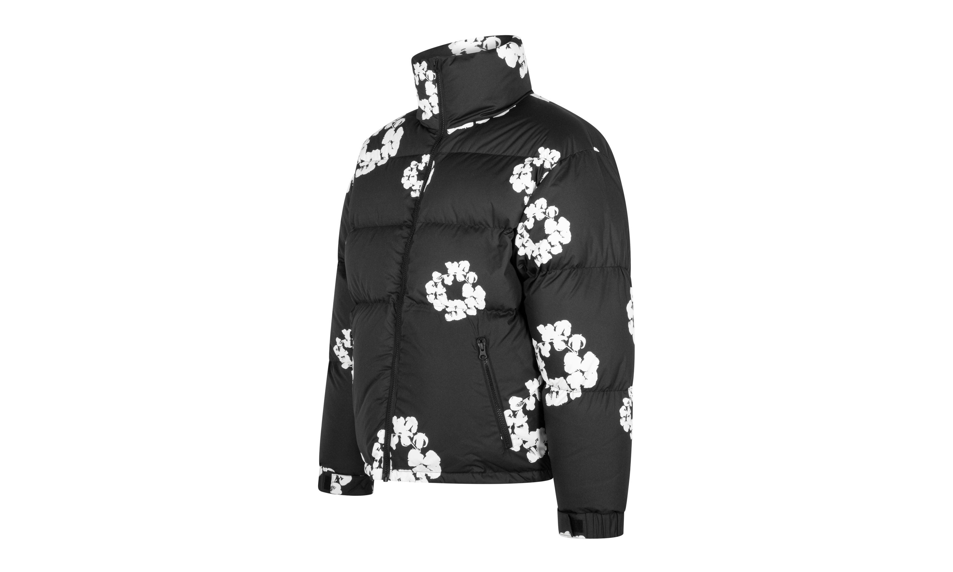 Cotton Wreath Puffer Jacket "Black" DT058