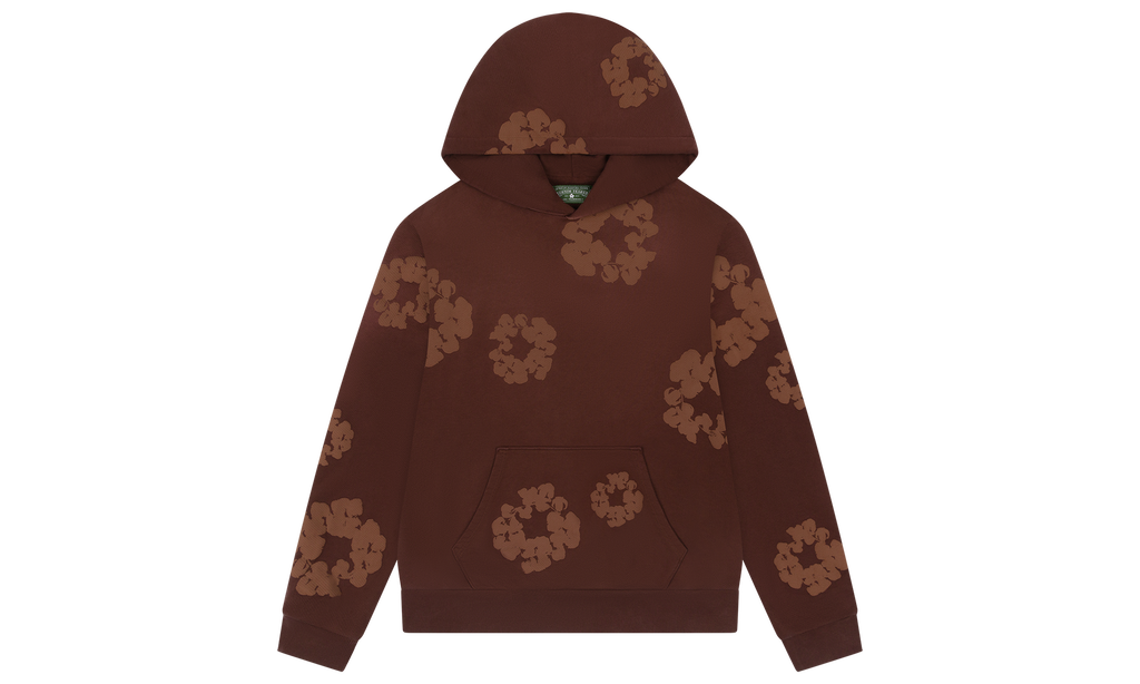 Mono Cotton Wreath Hoodie "Brown" DT101