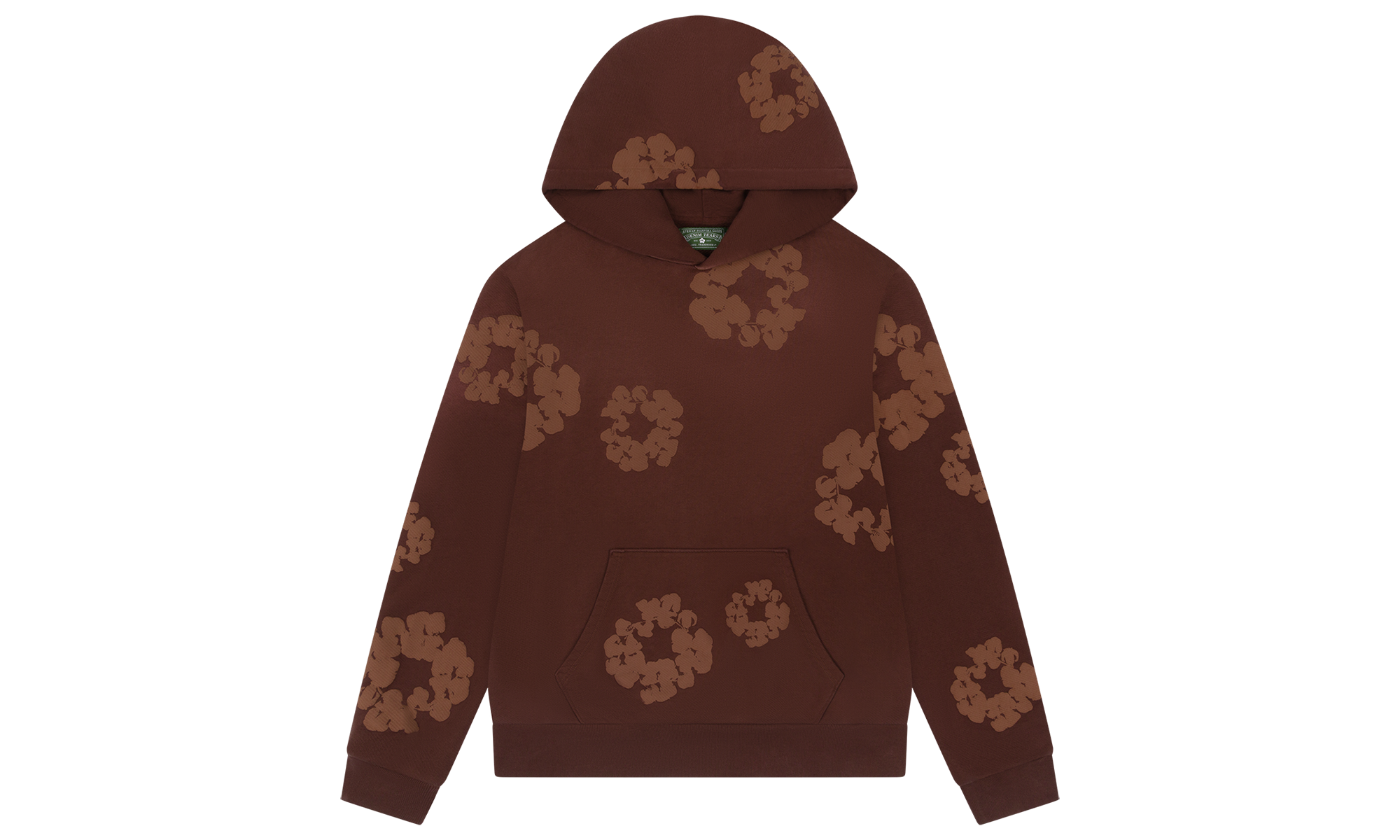 Mono Cotton Wreath Hoodie "Brown" DT101