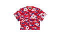 Camo Cotton Wreath Mesh Football Top "Red" DT171