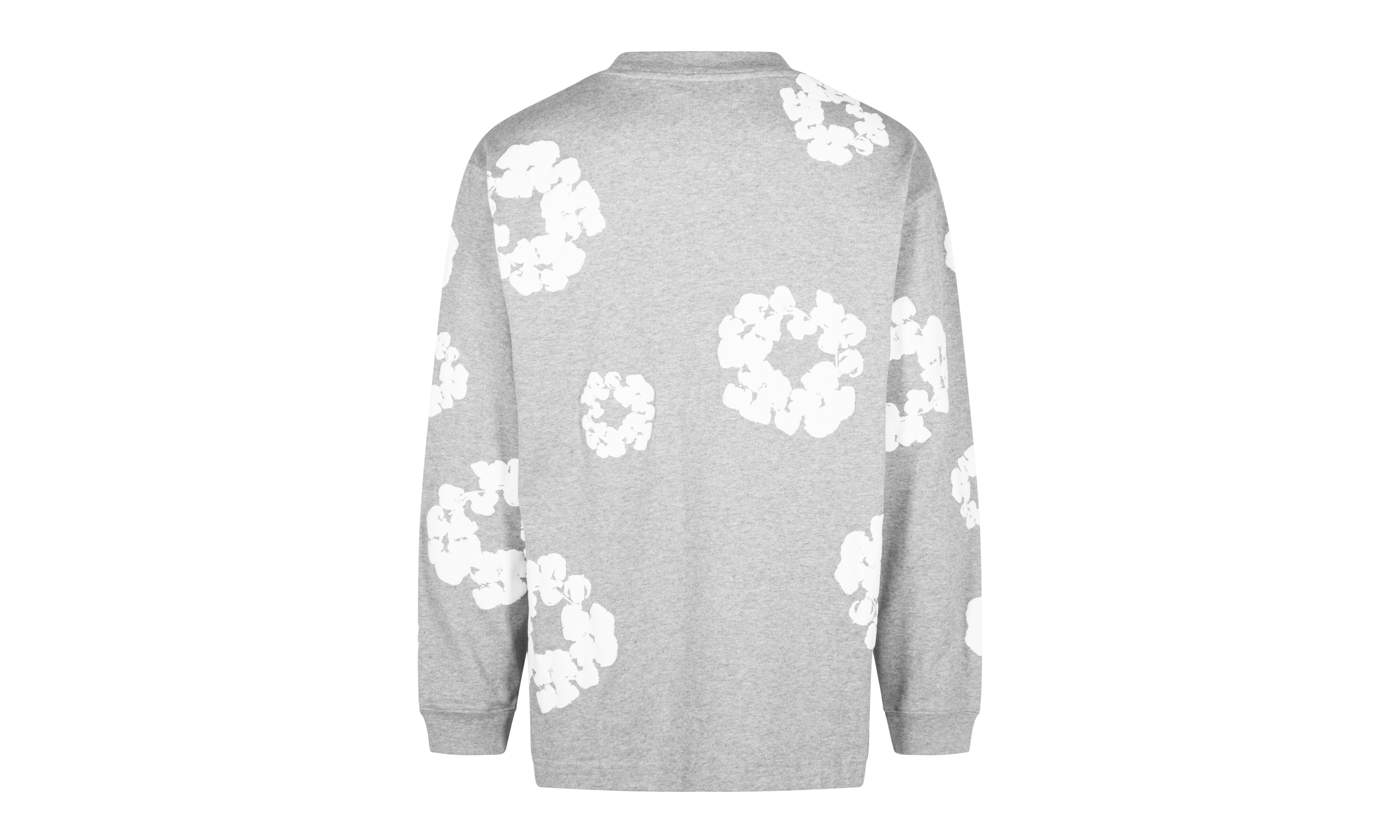 Long Sleeve Cotton Wreath Tee "Grey" DT055