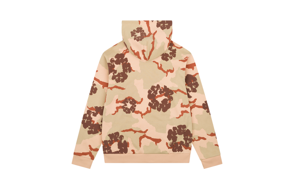 Cotton Wreath Zip Hoodie Tan "Tan Camo" DT131