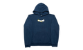 Embroidered Floral Logo Hoodie "Navy" DT282