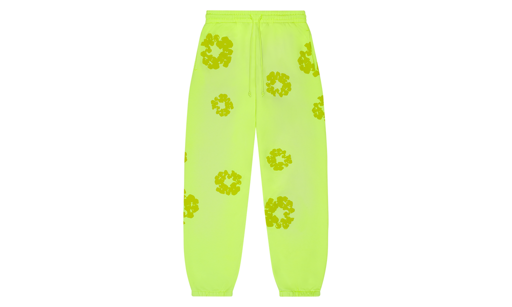 Mono Cotton Wreath Sweatpants "Neon Green" DT111