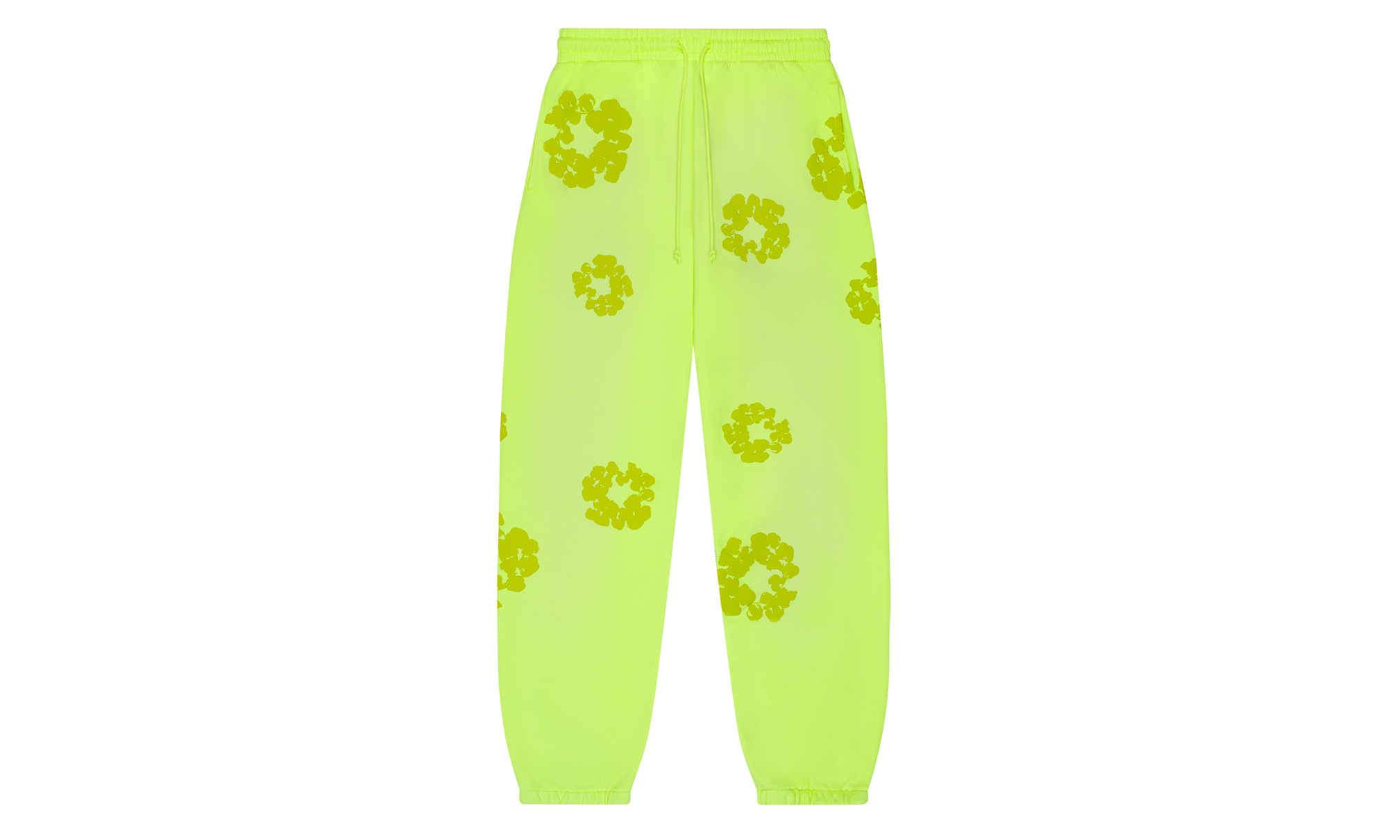 Mono Cotton Wreath Sweatpants "Neon Green" DT111