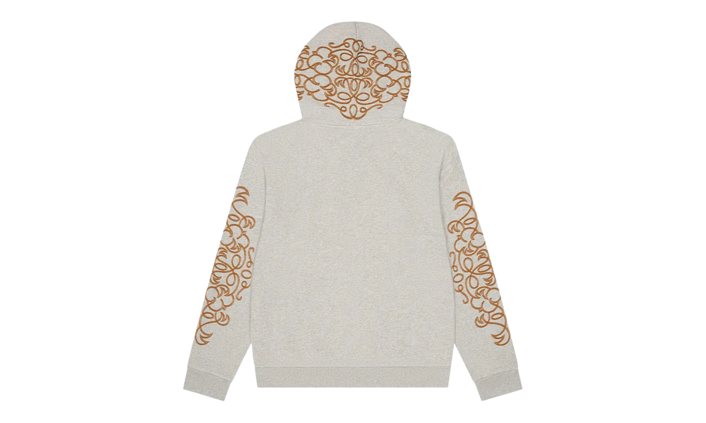 Western Embroidered Hoodie "Grey" DT458