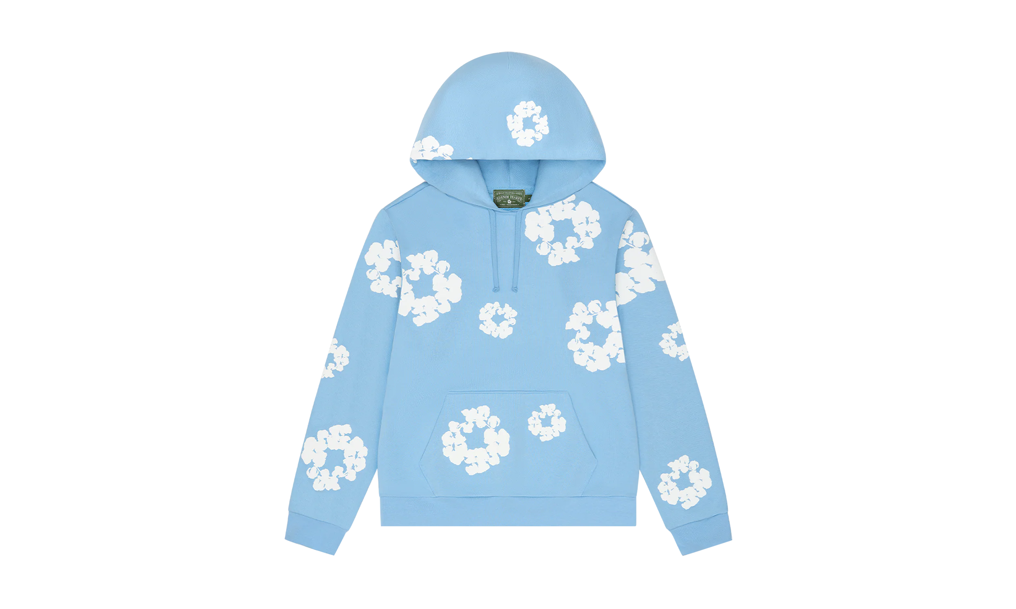 Cotton Wreath Hoodie "Light Blue" DT255