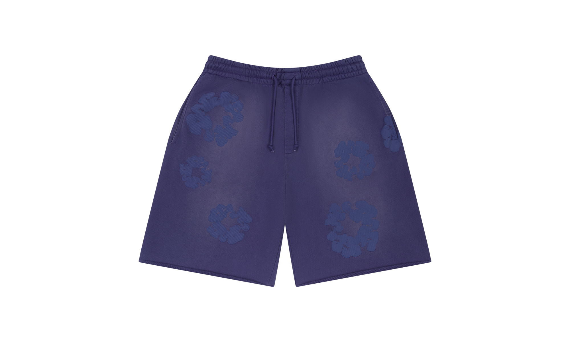 Mono Cotton Wreath Sweat Shorts "Washed Blue" DT106