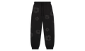 Faded Mono Cotton Wreath Sweatpants "Black" DT247