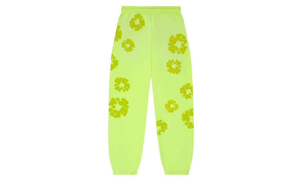 Mono Cotton Wreath Sweatpants "Neon Green" DT111