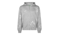 Cashmere Swarovski Cotton Wreath Zip Hoodie "Grey" DT076