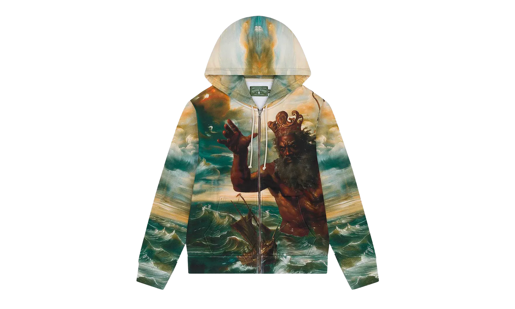 Poseidon's Revenge Zip Up Hoodie "Multicolor" DT582