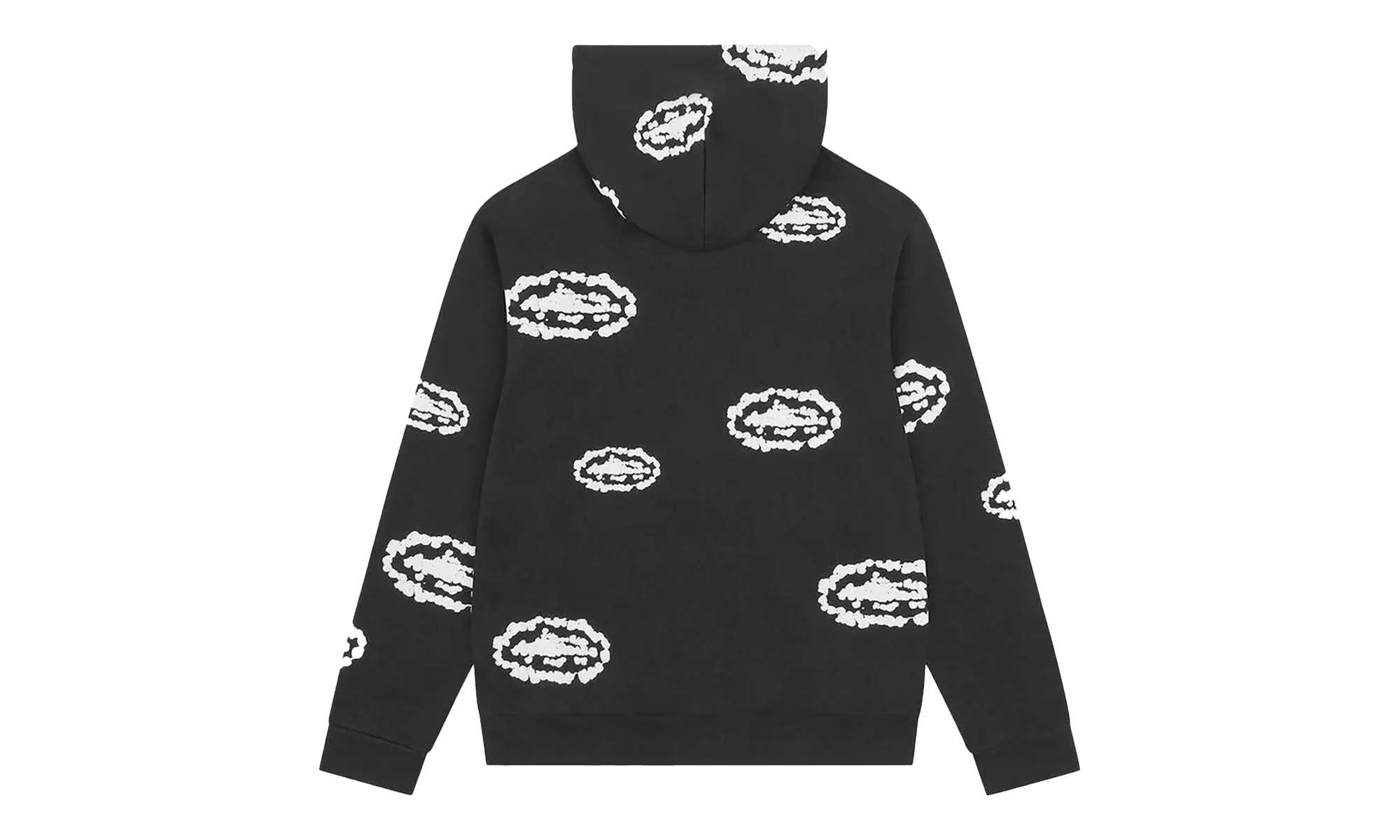 Cotton Wreath Zip Hoodie "Denim Tears x Corteiz - Black" DT234