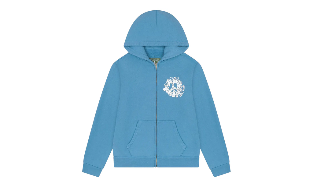 Denim University Zip Hoodie "Light Blue" DT269