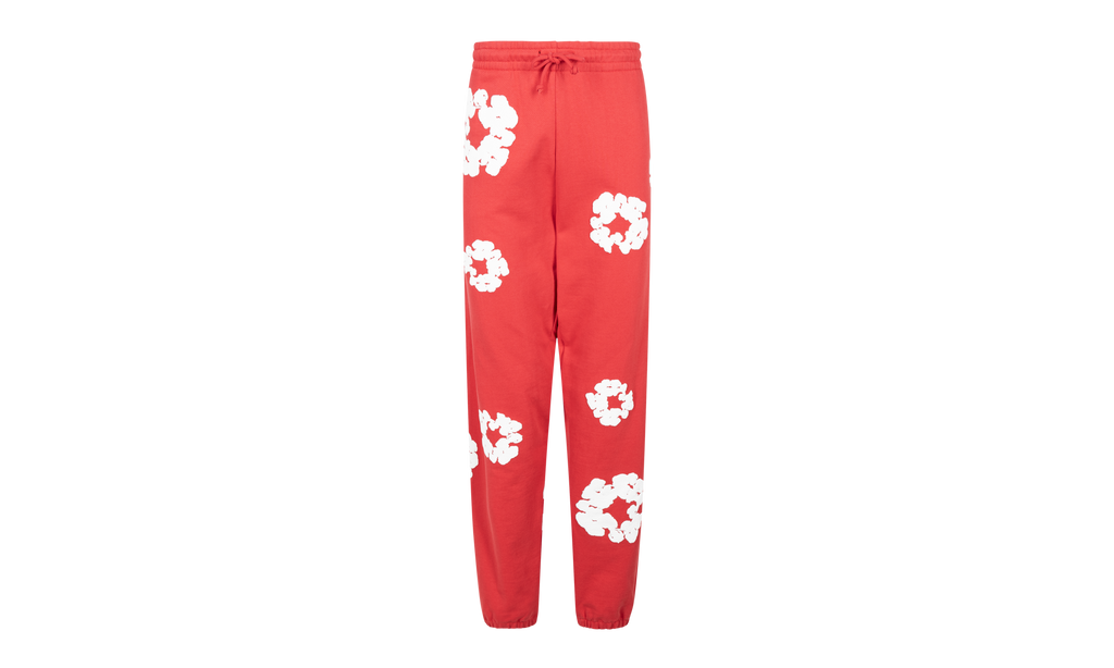 Cotton Wreath Sweatpants "Red" DT28