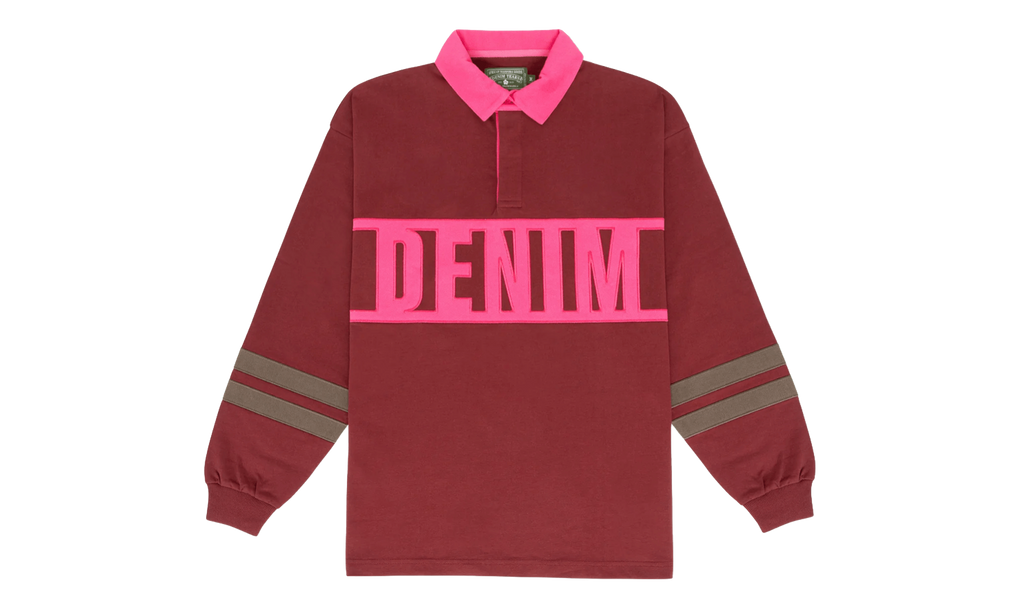 Down By The Tears Long Sleeve Rugby "Pink" DT356