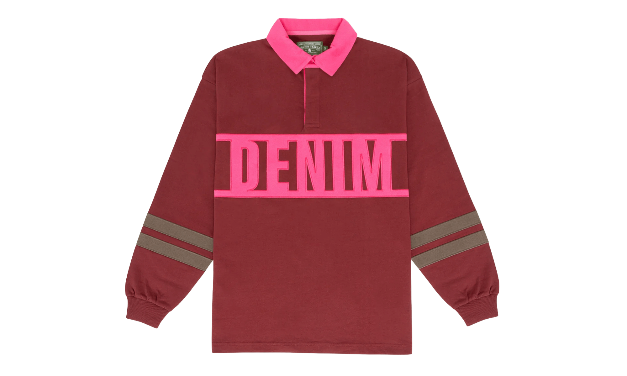 Down By The Tears Long Sleeve Rugby "Pink" DT356