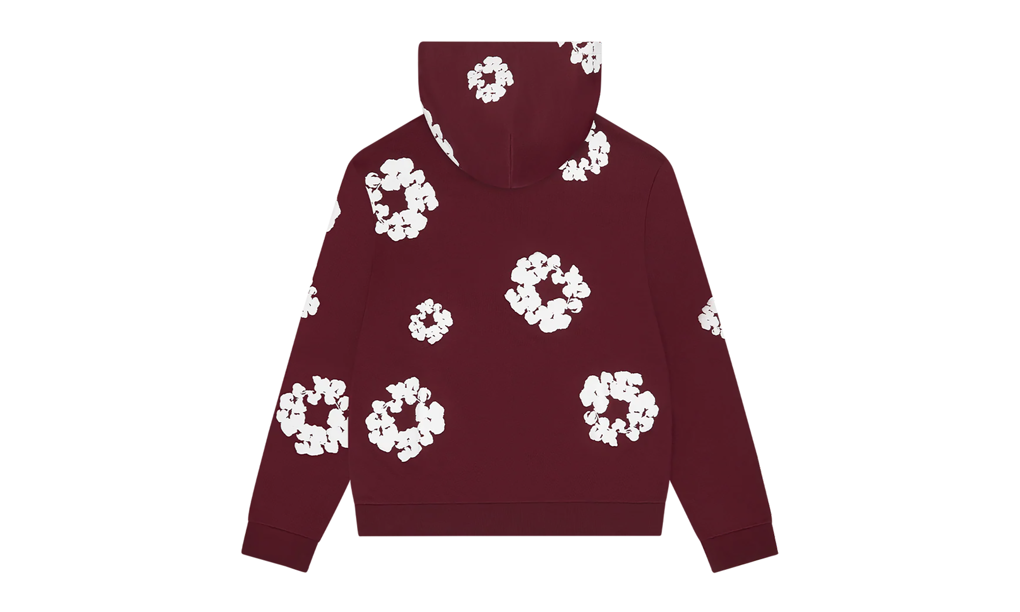 Cotton Wreath Hoodie "Burgundy" DT250