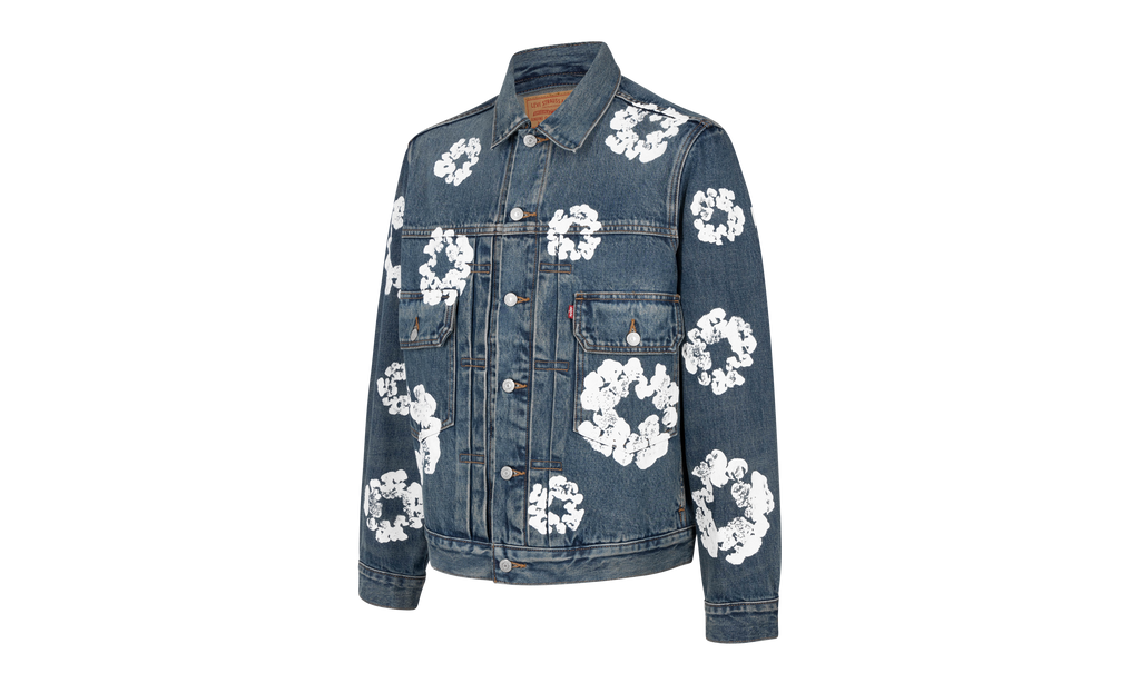 The Cotton Wreath Denim Jacket "Dark Wash" DT14