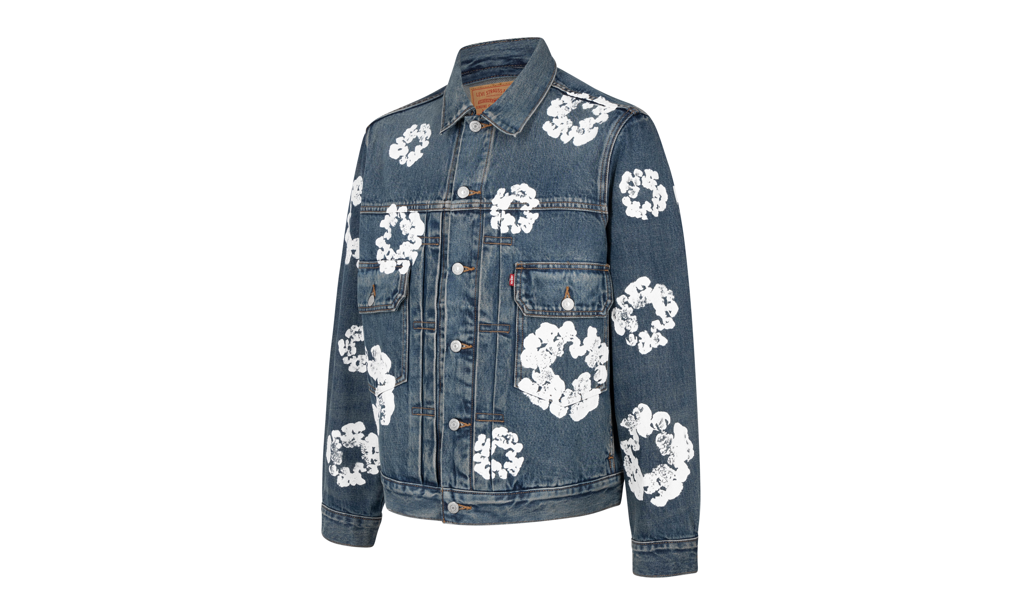 The Cotton Wreath Denim Jacket "Dark Wash" DT14
