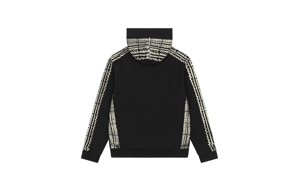 Mudcloth Hoodie "Black" DT341