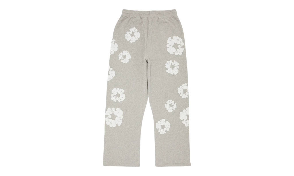 Cotton Wreath Open Hem Sweatpants "Grey" DT415